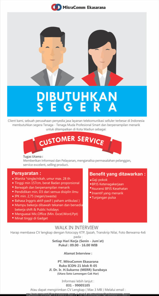 Info Lowongan Kerja & Peluang Usaha Regional Karesidenan 