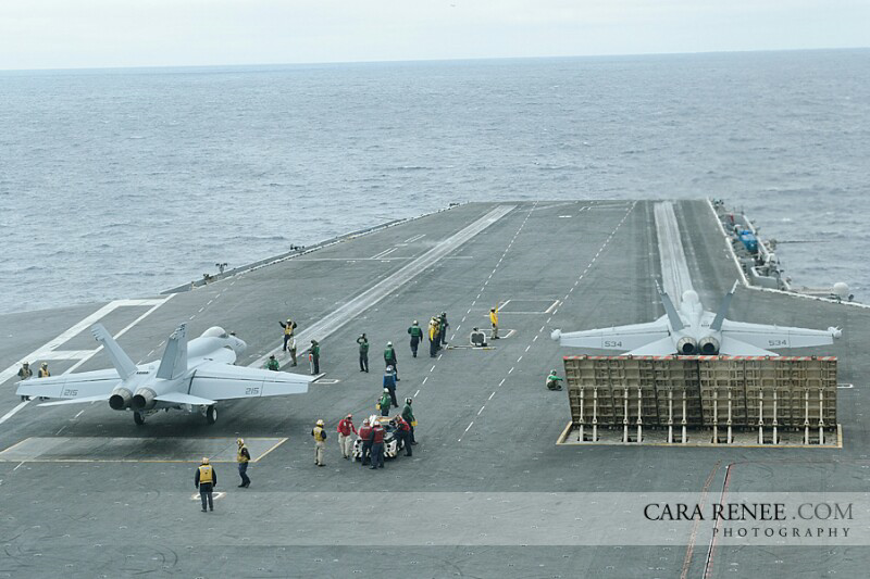 Proses Take-off dan Landing di kapal induk