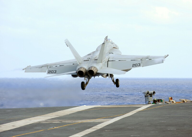 Proses Take-off dan Landing di kapal induk