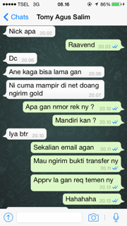 SURAT TERBUKA UNTUK PENIPU GOLD DN A/N TOMY AGUS SALIM