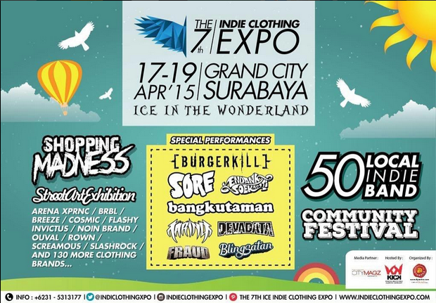 THE 7th INDIE CLOTHING EXPO 2015 with Kaskus Regional Surabaya