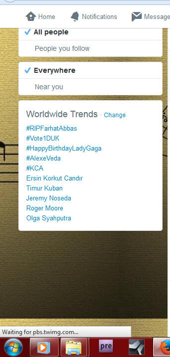 #RIPfarhatabbas Trending topic no 3 dunia