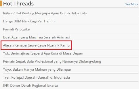 Alasan Kenapa Cewe-Cewe Ngelirik Kamu