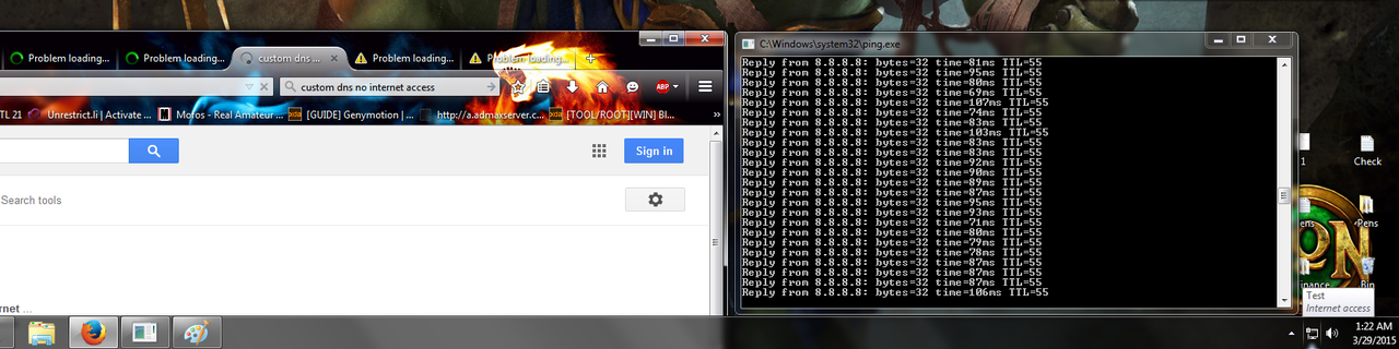 &#91;ASK&#93; Pake custom DNS, jadi No Internet Access