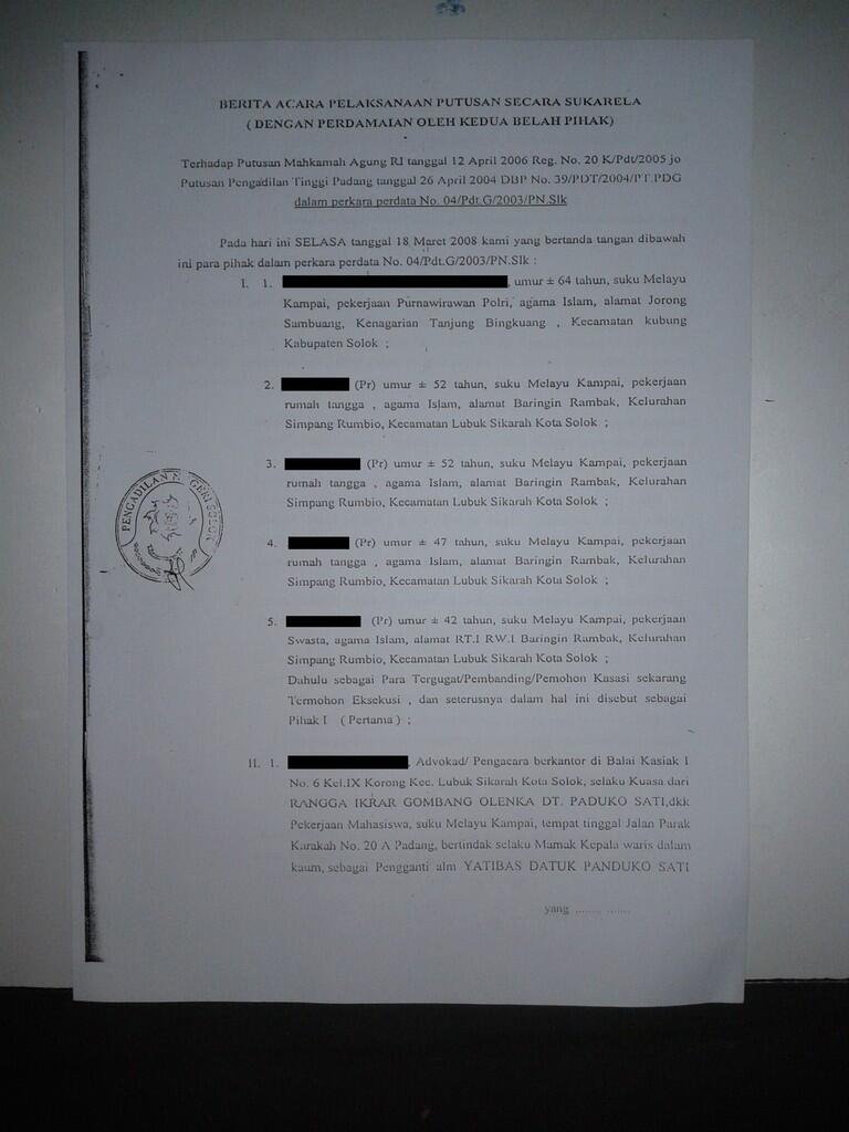 Tolong ane ga, tentang Perkara tanah yang 12 tahun belum selesai sampai saat ini
