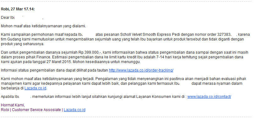 kecurangan lazada : voucher hangus, barang tidak diterima