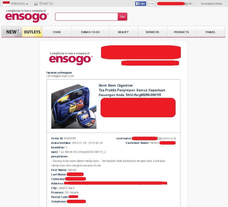 Surat Terbuka Buat &quot; id.ensogo.com &quot; - situs belanja online