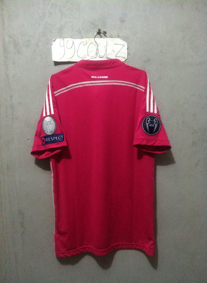 Jersey Real Madrid Away 14/15 (Pink) Fullpatch UCL 1x pake. BANDUNG