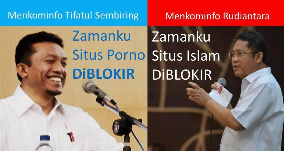 Meme Tifatul Blokir Situs Porno, Rudiantara Blokir Situs Islam