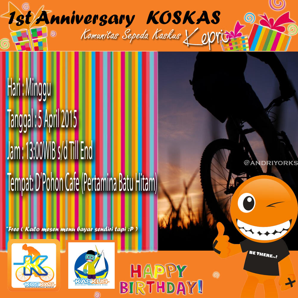 Undangan Gathering Ulang Tahun Koskas Kepri dan Kaskus RKR Reborn