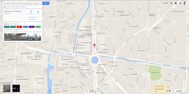 Mainkan Pac-Man di Google Map pada April Mob / April Fool Day