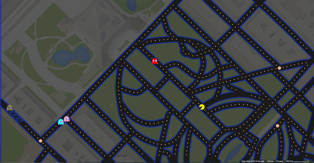 Mainkan Pac-Man di Google Map pada April Mob / April Fool Day