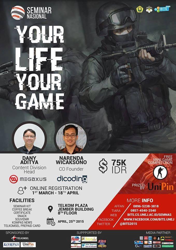 Seminar Nasional tema 'Game' In Colaboration with Megaxus and Dicoding