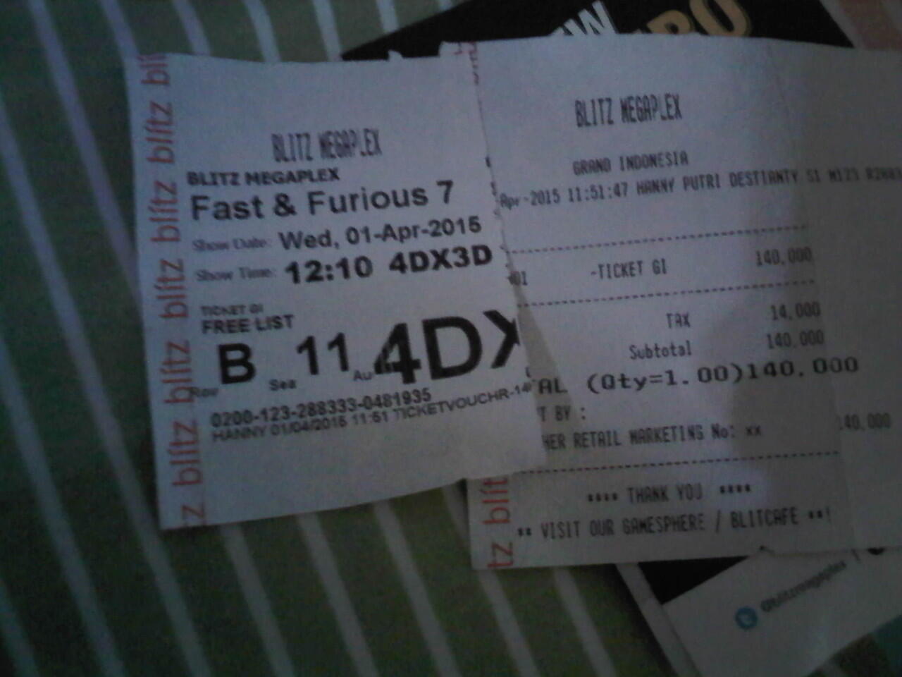 Share Sensasi nonton Furious 7 di 4DX Blitzmegaplex