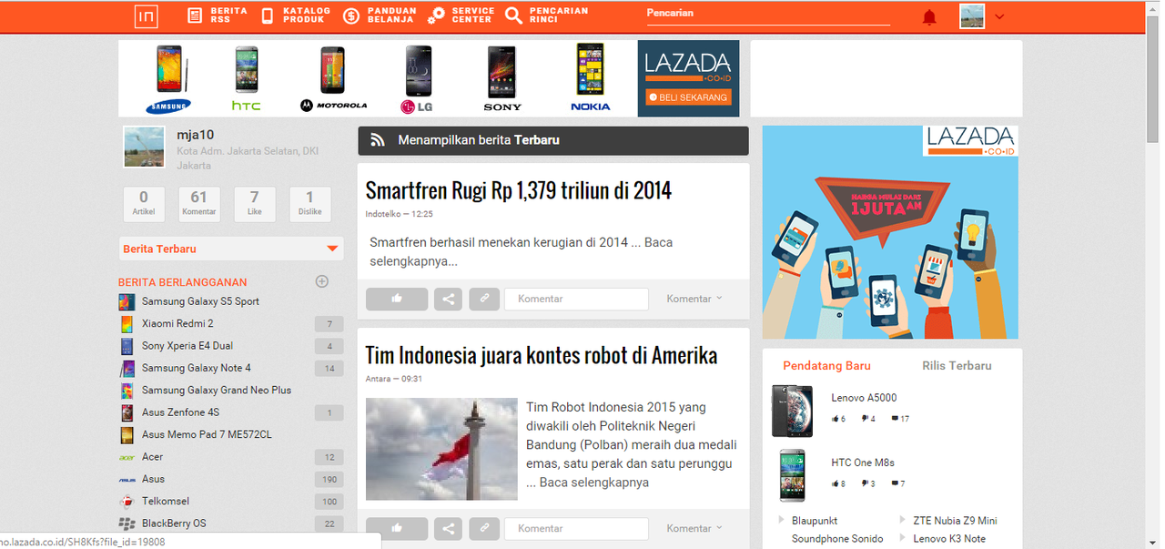 InPonsel luncurkan website. Yang suka gadget masuk!!