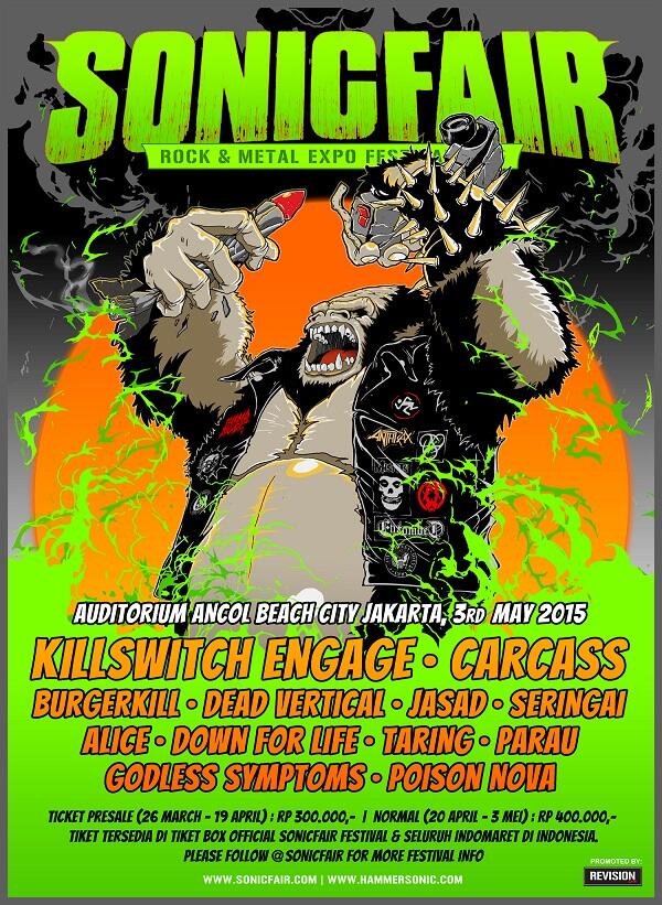 Dapatkan Tiket Gratis Acara Metal Terbesar di Jakarta, SONIC FAIR 2015!