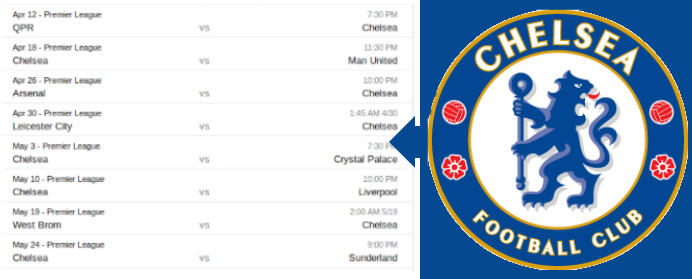&#91;English Premier League&#93; Inpoh Update The Big Four Fixtures