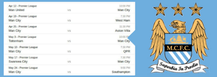&#91;English Premier League&#93; Inpoh Update The Big Four Fixtures