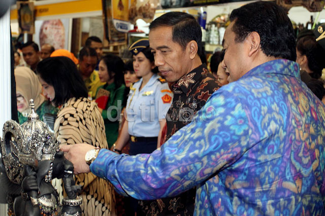 Hot Photo.. Presiden Jokowi Buka Inacraft 2015 gan..