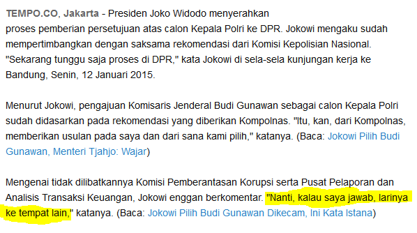 Quote Khas Pak Presiden Jokowi - Sang Cahaya Asia - 