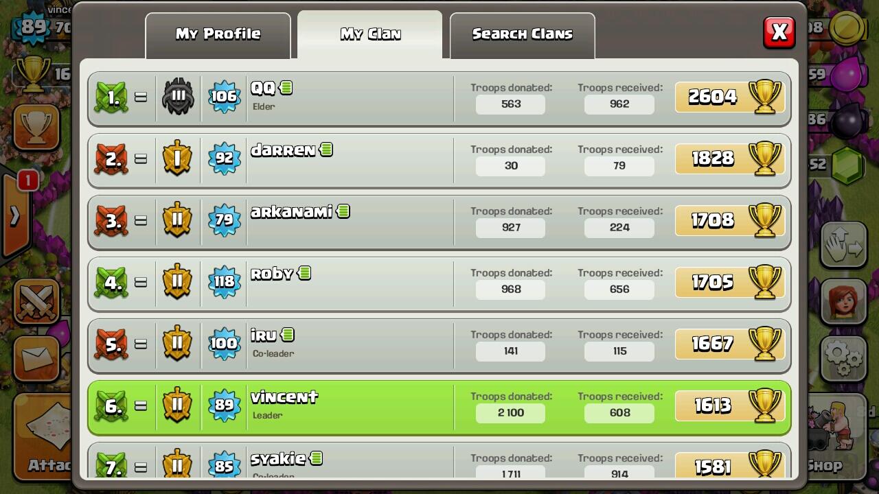 Open member Clans Clash of clans
