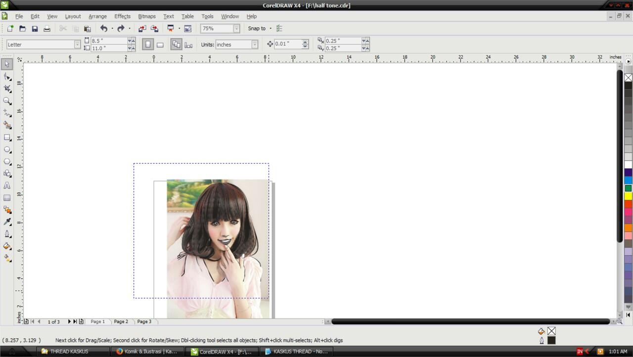 Sulap Foto Agan Jadi Karakter Komik Semi Realis Pake CORELDRAW X4