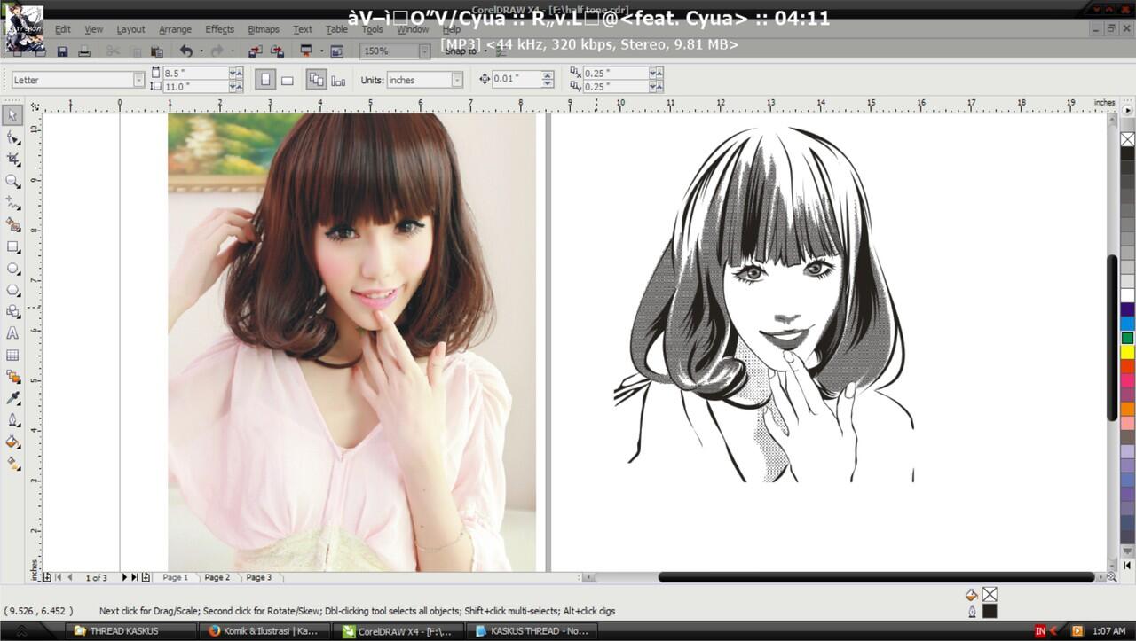 Sulap Foto Agan Jadi Karakter Komik Semi Realis Pake CORELDRAW X4