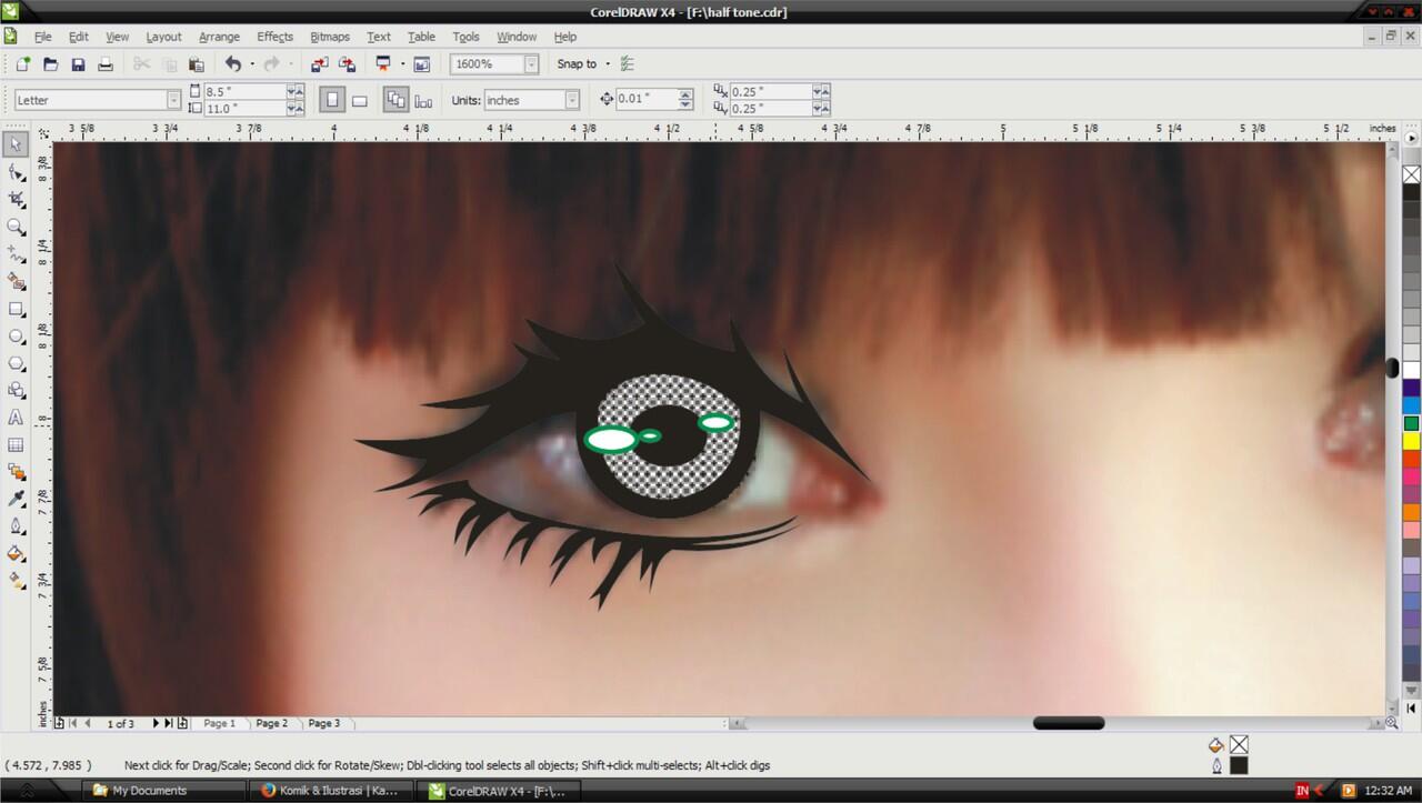 Sulap Foto Agan Jadi Karakter Komik Semi Realis Pake CORELDRAW X4