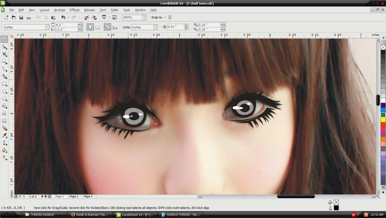 Sulap Foto Agan Jadi Karakter Komik Semi Realis Pake CORELDRAW X4