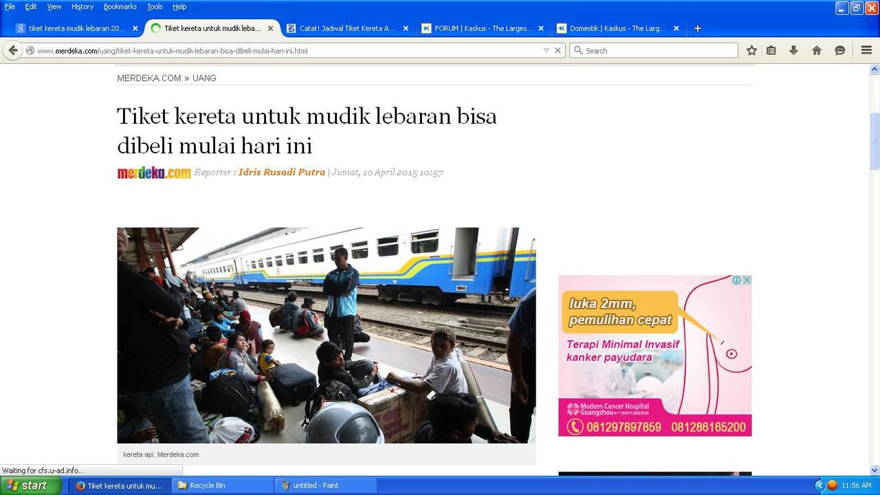 tiket kereta untuk mudik lebaran sudah bisa dibeli mulai sekarang