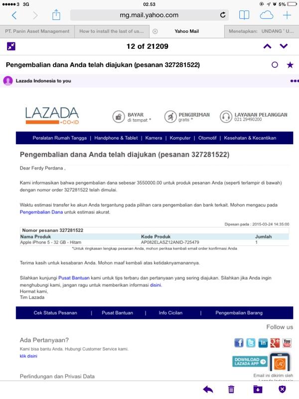 SURAT TERBUKA UNTUK LAZADA