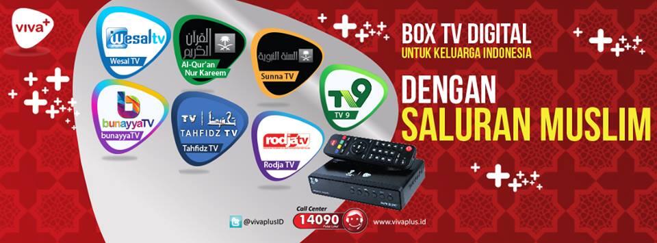 BOX TV DIGITAL VIVA + GRATIS SEUMUR HIDUP