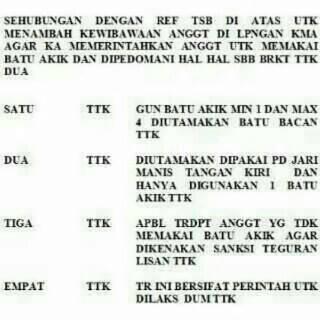 (trit weekend, selingan) korps mar menghimbau agar memakai cincin batu akik