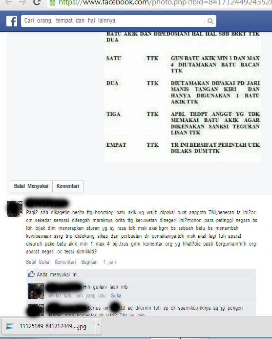 (trit weekend, selingan) korps mar menghimbau agar memakai cincin batu akik 