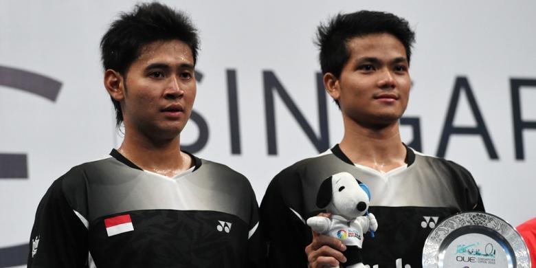 Tumbangkan Ganda China, Angga/Ricky Juara Singapura Terbuka 2015
