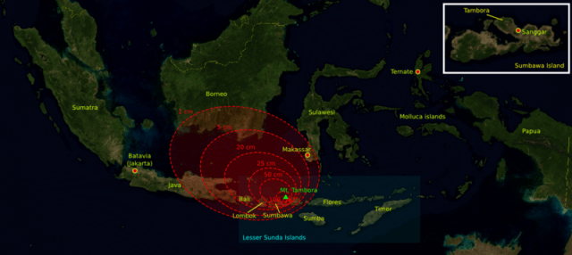 Seberapa dahsyat letusan gunung tambora tahun 1815
