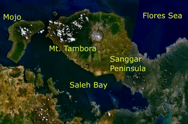Seberapa dahsyat letusan gunung tambora tahun 1815