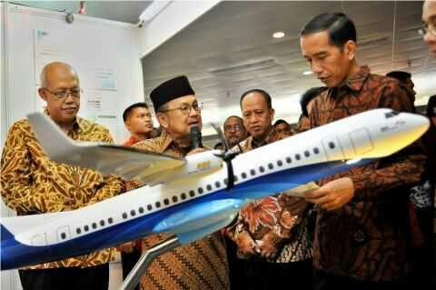 &#91;JANJI LAGI&#93; Jokowi Janji Pesawat Habibie Jadi Proyek Nasional