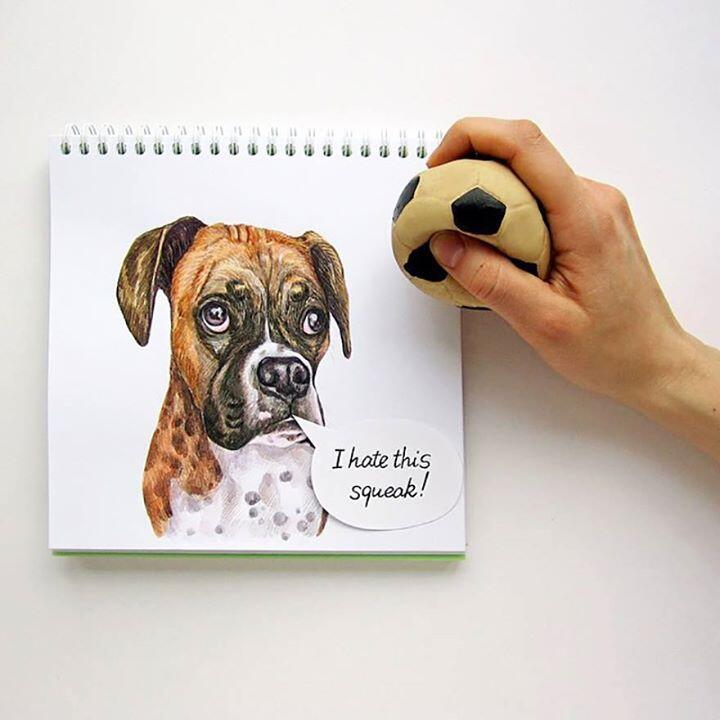 Lucunya Ilustrasi Anjing-Anjing Buatan Valerie Susik Ini