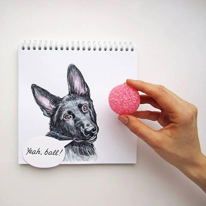 Lucunya Ilustrasi Anjing-Anjing Buatan Valerie Susik Ini