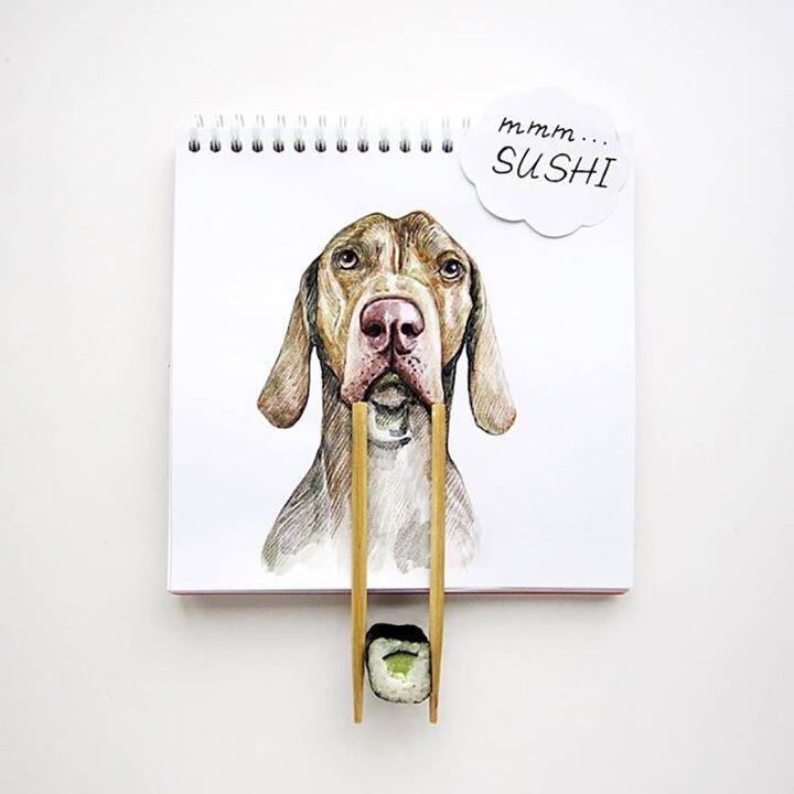 Lucunya Ilustrasi Anjing-Anjing Buatan Valerie Susik Ini