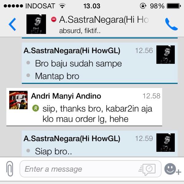 Testimonial Lapak Kaos Kurt Cobain (Since 2012) theandino