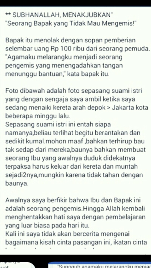 Inspiring Moment &quot;Sungguh rezeki itu sangat dekat kawan&quot;