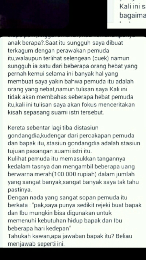 Inspiring Moment &quot;Sungguh rezeki itu sangat dekat kawan&quot;