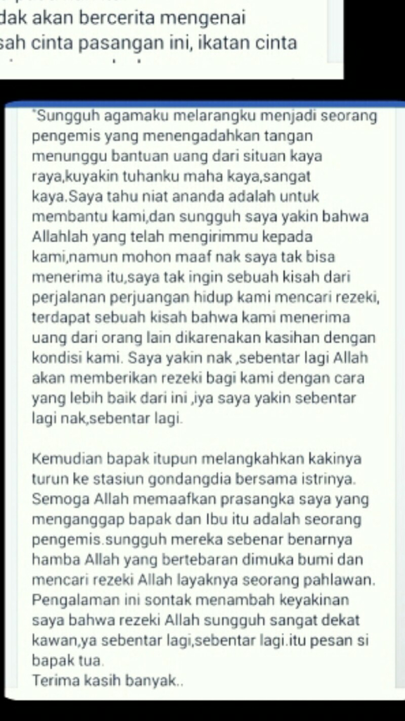 Inspiring Moment &quot;Sungguh rezeki itu sangat dekat kawan&quot;