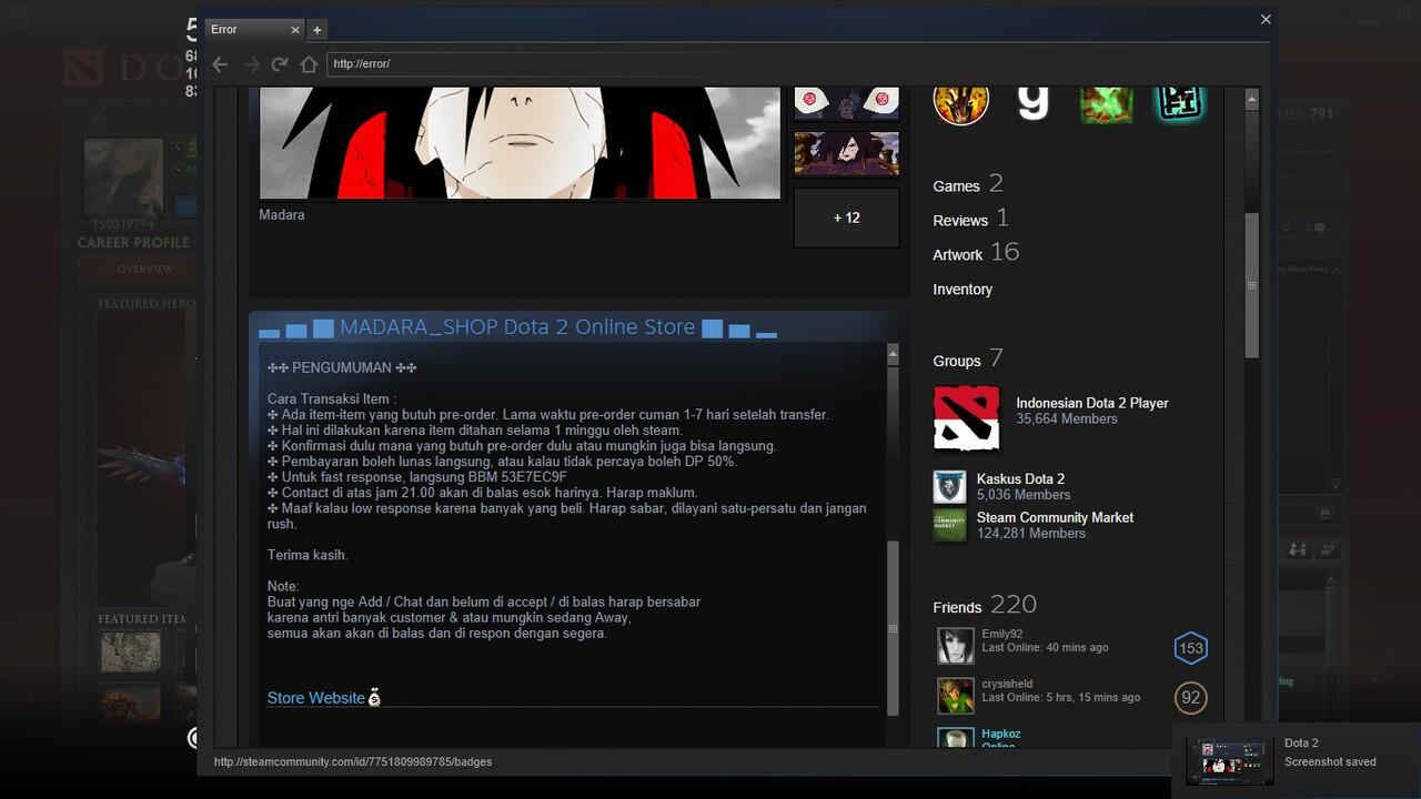 &#91; PENIPU GAME ONLINE DOTA 2 &#93; 