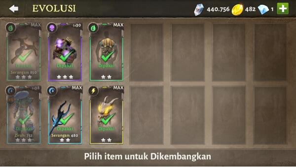 &#91; Dungeon Hunter 5 &#93; Gimana cara menikkan Item ke Bintang 5