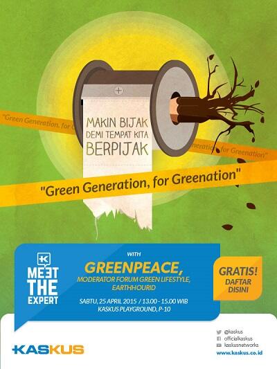 Meet The Expert Kontributor Forum Green Lifestyle, Greenpeace