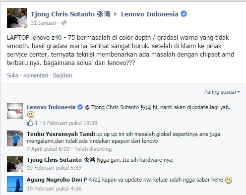 LAPTOP LENOVO MASALAH GRADASI WARNA MASUK!!!