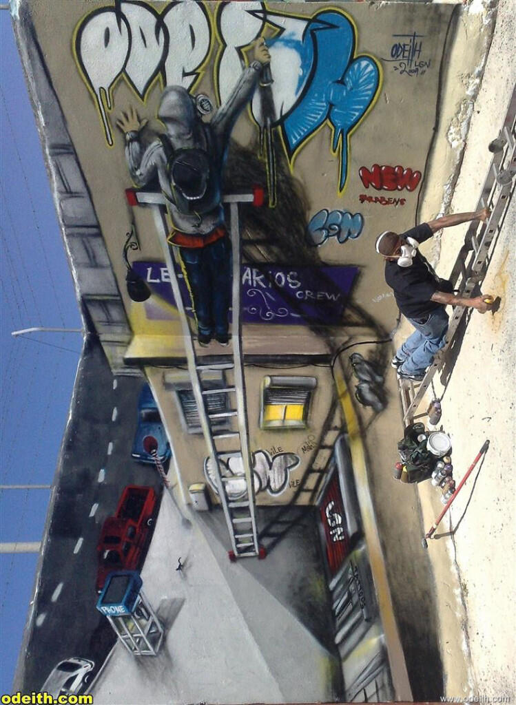 Ada yang bisa ngalahin grafiti dahsyat ini